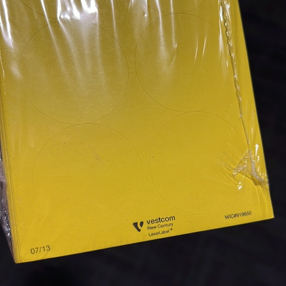 💝 10/$10 💝 Yellow Printable Circle Stickers Pack - Picture 5 of 7